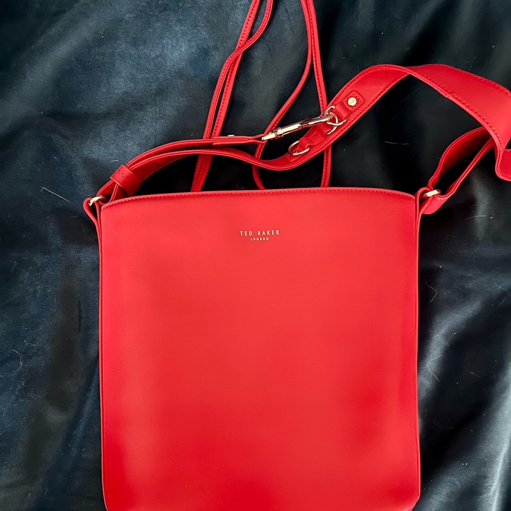 Ted Baker Equesa Equestrian Red Bucket Bag